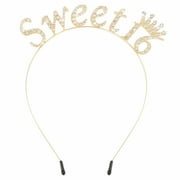 Hgesaa 16th Birthday Decorations For Girls Sweet 16 Birthday Headband Crown Gifts For Teen Girls